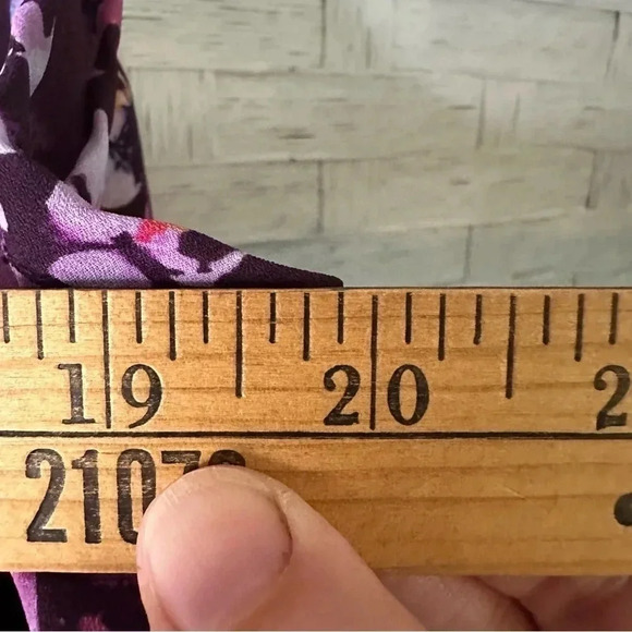 Torrid Purple floral flowy tank top bohemian hippie, feminine girly plus size - Picture 9 of 11